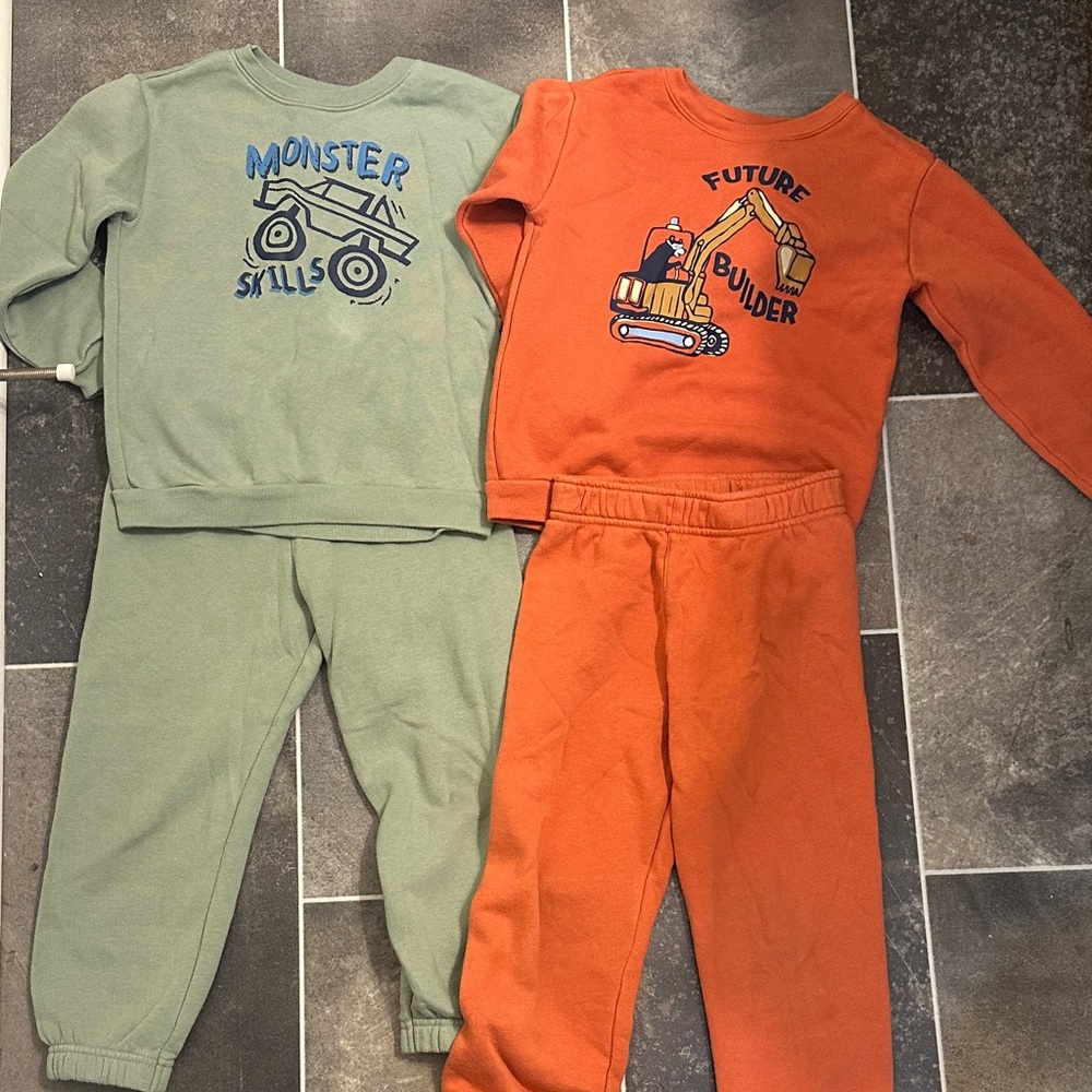Garanimals Green and Orange Kids Matching Sets